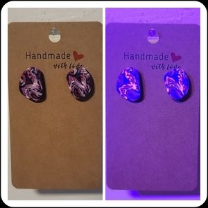 "Ugly Sweater" UV Reactive Handmade Earrings